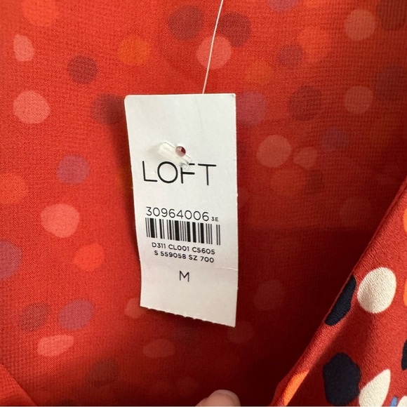 NWT Loft cami blouse polka dot shirt top - Picture 6 of 9